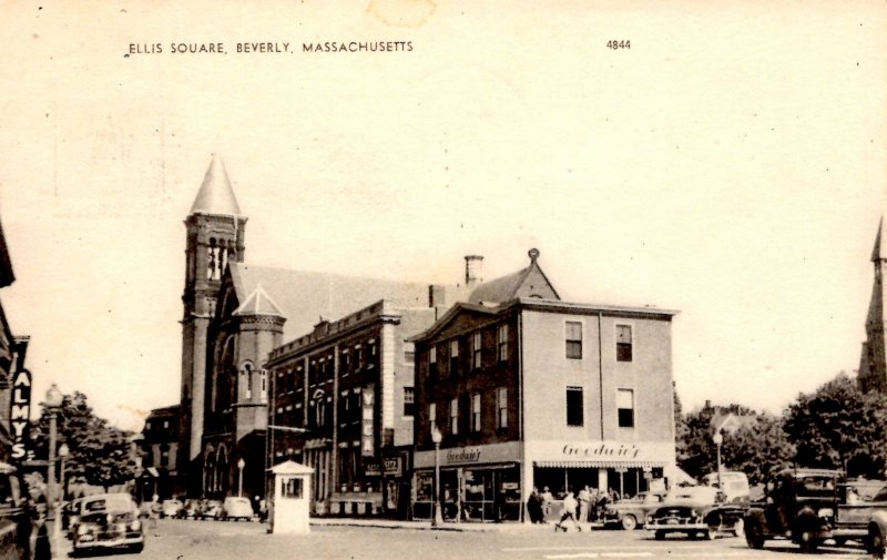 Beverly, Massachusetts - Downtown in Ellis Square - in 1957