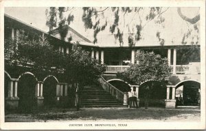 Vtg Brownsville Texas TX Country Club Club House 1920s Unused Postcard