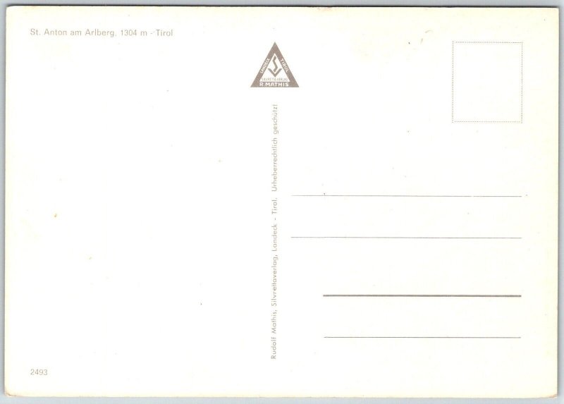 St. Anton am Arlberg Tyrol Austria Continental Postcard Town View