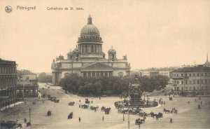 Russia Saint Petersburg Petrograd St. Isaac's Cathedral Vintage Postcard 08.29