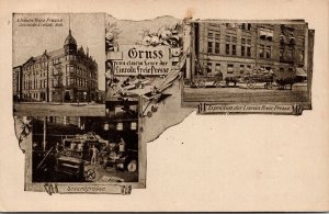 German Postcard Multiple Views of Lincoln, Nebraska~137077