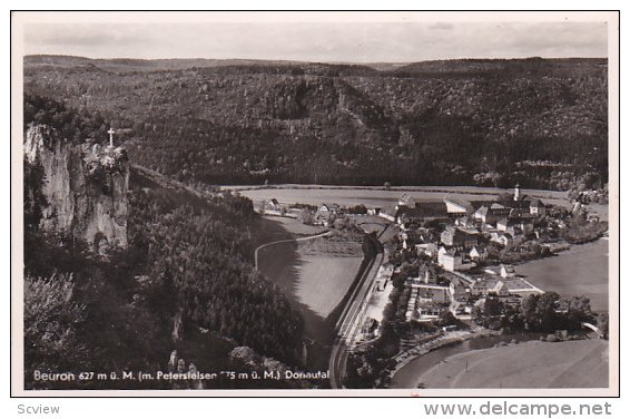 RP: Birds Eye View of Beuron, Sigmaringen, Baden-Wurttemberg, Germany, 1910-20s