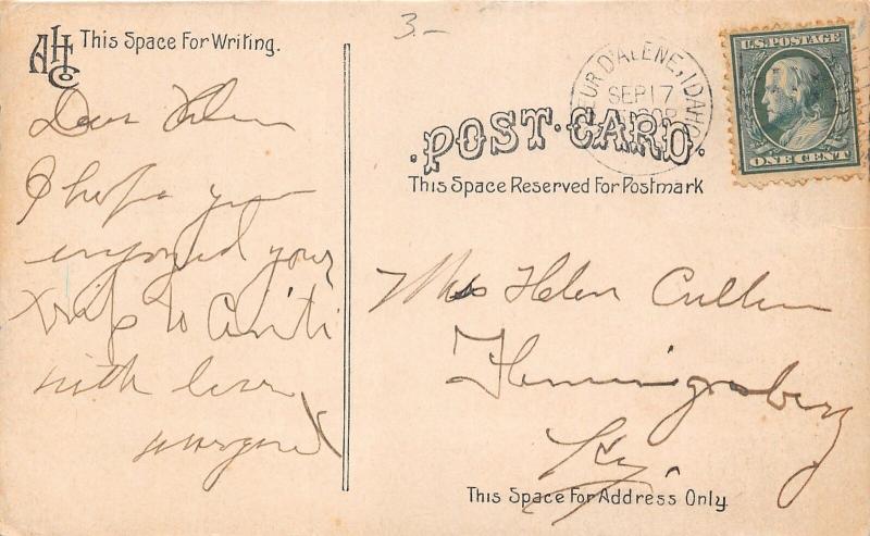 F32/ Spokane Washington Postcard c1910 Masonic Temple Building Spokane