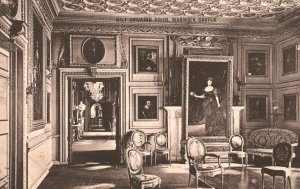 Vintage Postcard 1910's Gilt Drawing Room Warwick Castle Warwickshire England