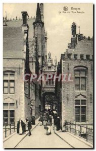 Old Postcard Bruges La Rue L & # 39Ane Blind