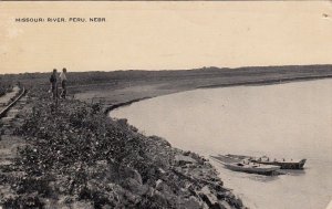 Postcard Missouri River Peru Nebraska NE