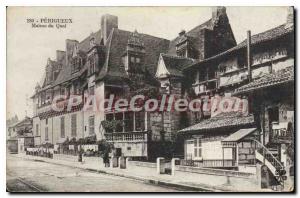 Postcard Old house PERIGUEUX Quay