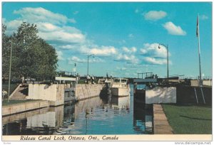 Rideau Canal Lock,  Ottawa, Ontario, Canada, 40-60s