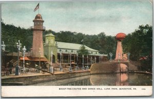 SCRANTON PA LUNA PARK ANTIQUE POSTCARD