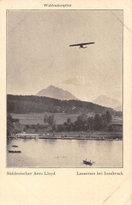 Innsbruck Austria Suddeutscher Aero Lloyd Lansersee Vintage Postcard AA33045