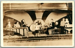 YORK PA LEHR'S FAMILY ORCHESTRA VINTAGE REAL PHOTO POSTCARD RPPC