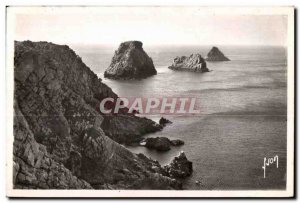 Old Postcard Pointe Pen Hir Tas de Pois