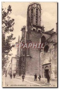 Old Postcard Aix en Provence Cathedrale St. Sauveur