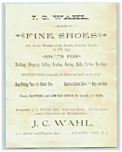1880's J.C Wahl Fine Shoes Beautiful Pink Roses Image 7A