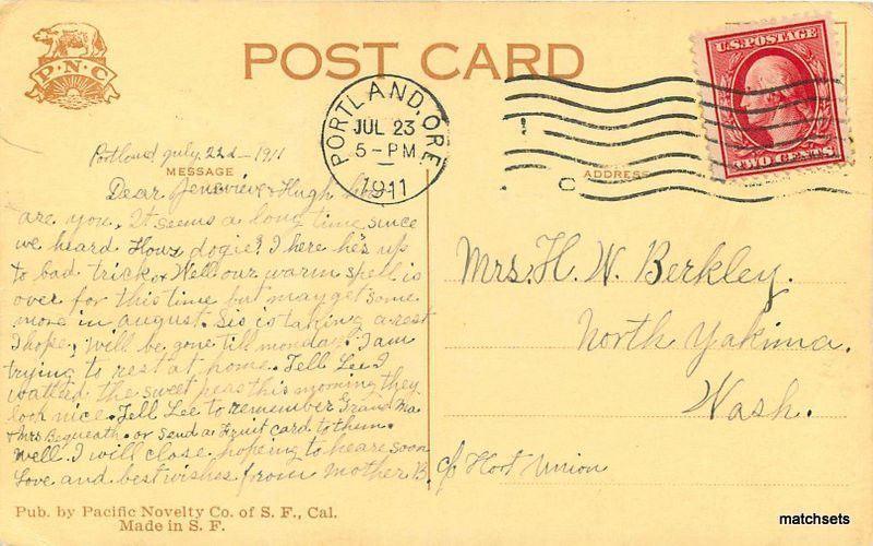 1911 Castle Rock Columbia River Washington PNC Pacific Novelty 12480