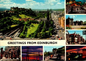 Scotland Greetings From Edinburgh Multi View 1958