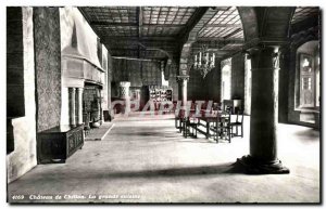 Old Postcard Chateau de Chillon The Great Kitchen