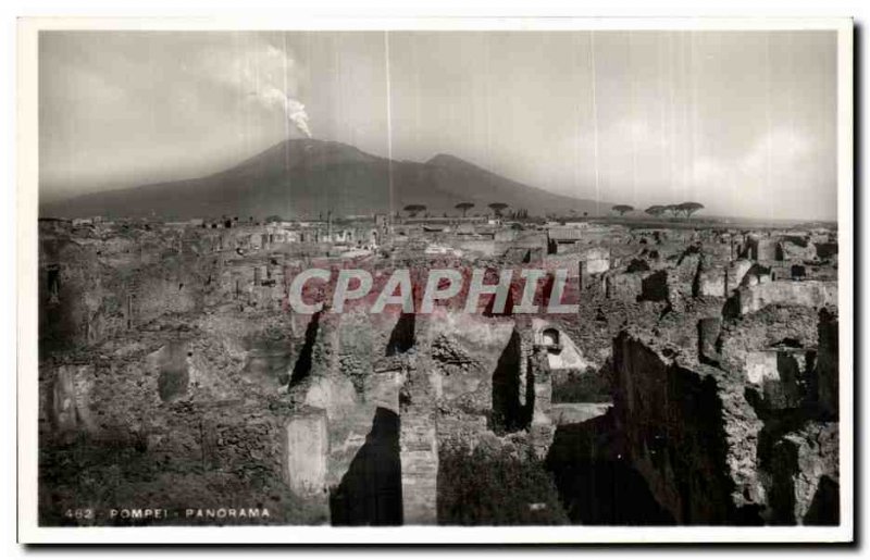 Postcard Panorama Ancient Pompeii