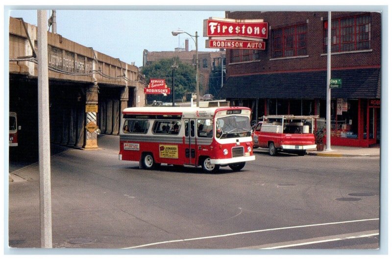 c1973 ATA #101 Front-Engined New Look Era Flexible Aurora Illinois IL Postcard