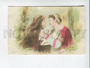 472013 WAGNER OPERA Kiss of Lovers BELLE Long Hair Vintage postcard SCOLIK PHOTO
