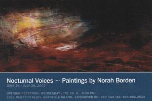 Nocturnal Voices by Norah Borden Railspur Alley Studios Granvuille Island Van...