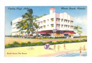 LP85   Miami Beach,  Florida, FL, Postcard,  Copley Plaza 