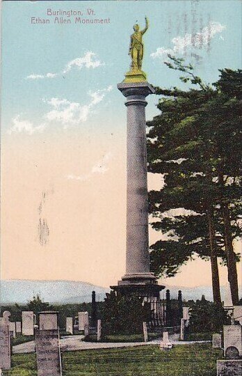 Ethan Allen Monument Burlington Vermont 1909