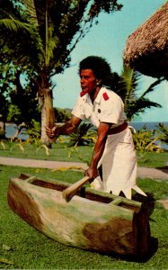 Tahiti Koroleva Beach Hotel Tevita Beats His Drum The Dinner Bell