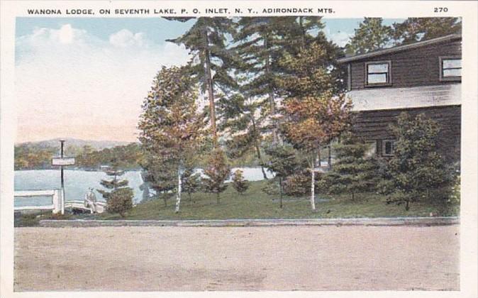 New York Adirondack Mountains Inlet Wanona Lodge On Seventh Lake