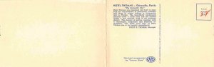 Hotel Thomas Gainesville Florida 1950s linen Foldout postcard
