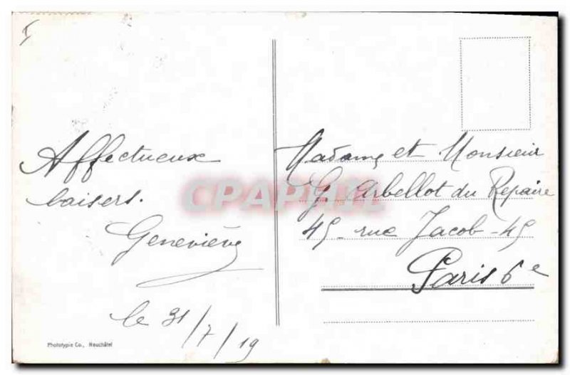 Old Postcard The Dent d'Oche