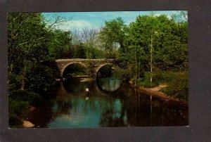 NY Stone Arch Bridge Jeffersonville and Kenoza Lake New York Postcard