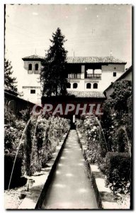 Postcard Old Granada Generalife Jardines