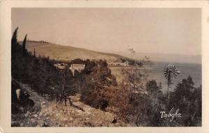 Tabgha Israel Scenic View Real Photo Antique Postcard J44629