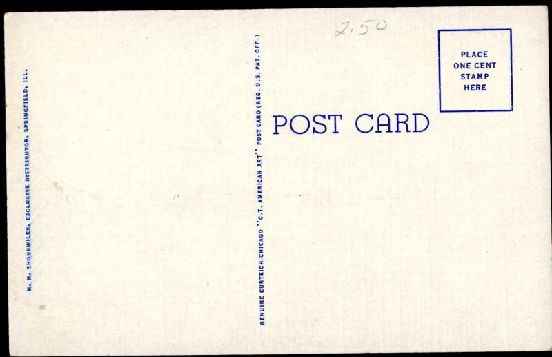 Illinois SPRINGFIELD U.S. Post Office Pub H.N. Shonkwiles - WB