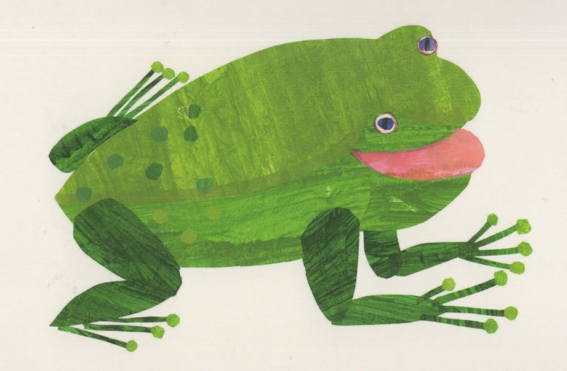 Frog Brown Bear Brown Bear What Do You See Eric Carle Book Postcard