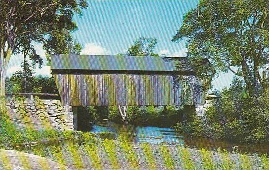 New Hampshire Bradford This Old Covered Bridge Still Serving The Pulic