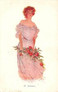 Summer, Artist Boileau 1908 tab marks from being in album