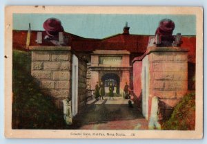 Halifax Nova Scotia Canada Postcard Citadel Gate c1930's Vintage Unposted