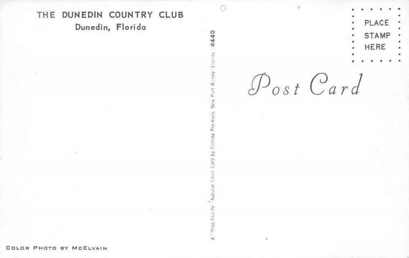 Dunedin Florida Country Club Vintage Postcard AA60440