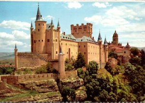 Spain Segovia El Alcazar Castle and Cathedral