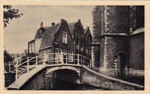 Netherlands Delft Achter De Kerk Real Photo