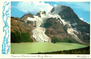 Canada Alberta Canadian Rockies Mount Robson and Berg Glacier