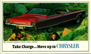 1967 Chrysler Newport 2-Door Custome Advertising UNP Vtg Chrome Postcard