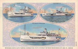 Steamers Yates & Mary Bell Near Docks Hammondsport New York 1935c postcard