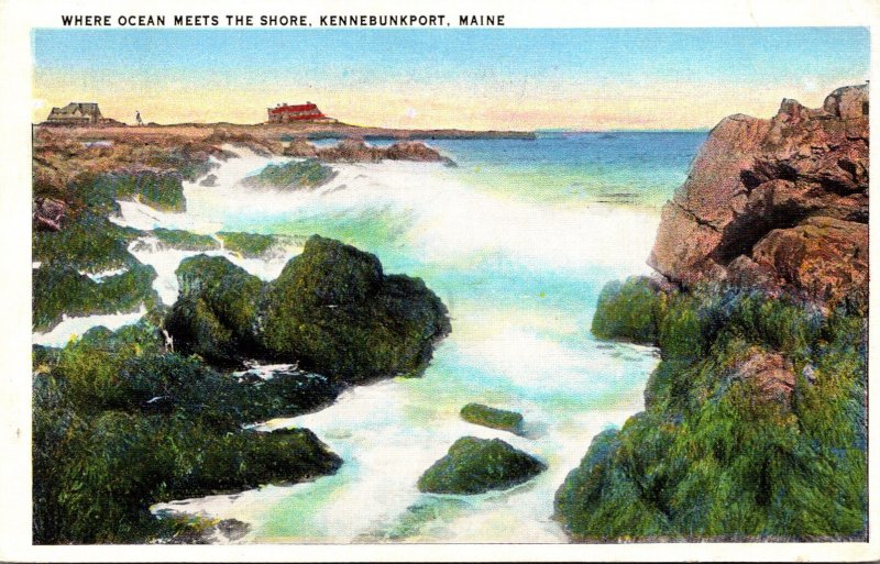 Maine Kennebunkport Where Ocean Meets The Shore 1937