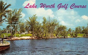 Golf Course Lake Worth FL Postcard