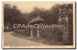 Old Postcard Chaumont En Vexin Route De Paris Prventorium