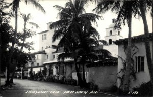Palm Beach Florida FL Everglades Club Real Photo Vintage Postcard