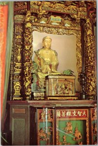 postcard China Taiwan Taipei - Lung Shan Temple - Kuan Yin statue